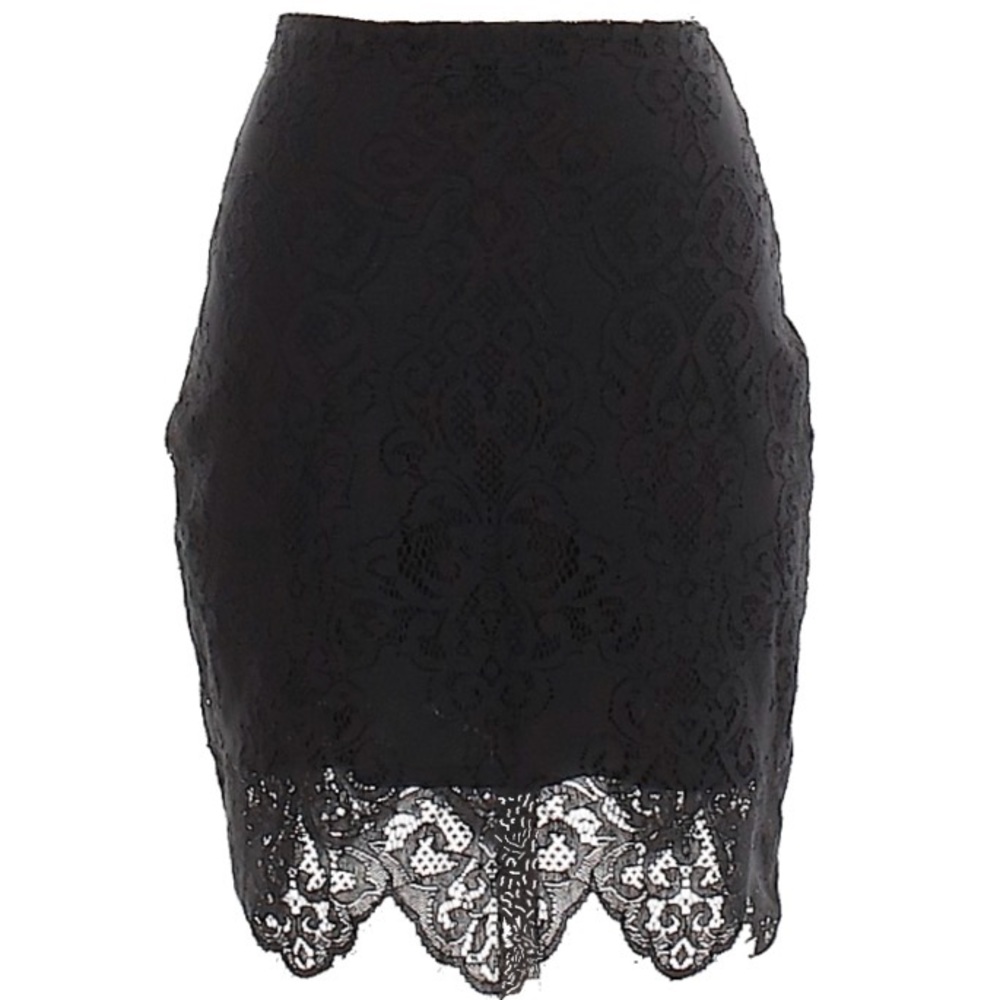 new For Love and Lemons ❦ Midnight Lace Skirt ❦ - Picture 11 of 15